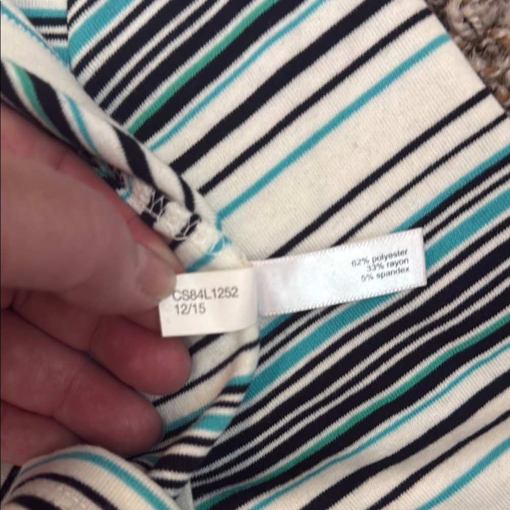EUC The Limited Striped Women's Top - Blue and Black -XL - Picture 6 of 6